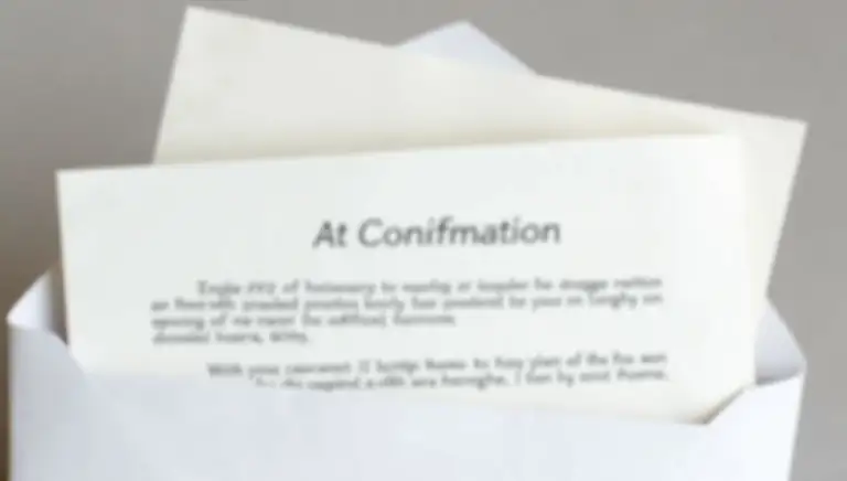 acknowledgment letter