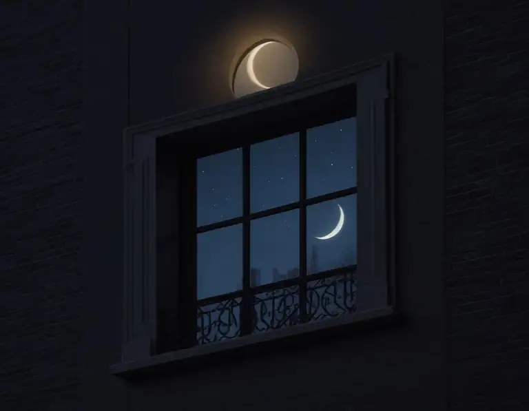 at night
