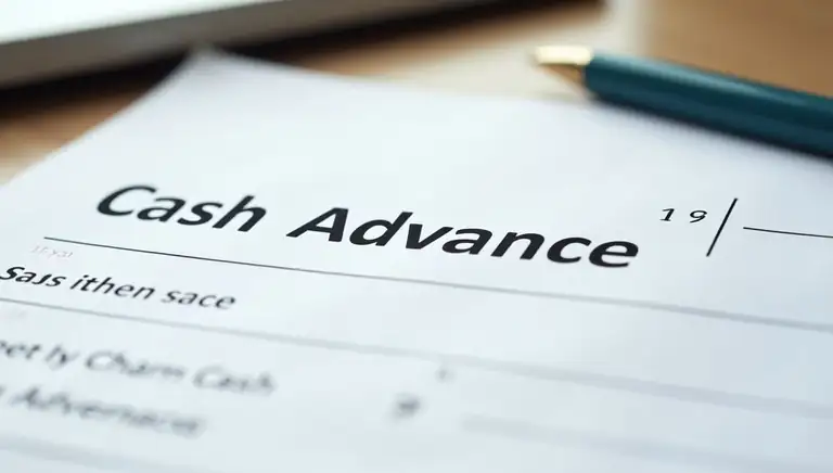 cash advance form