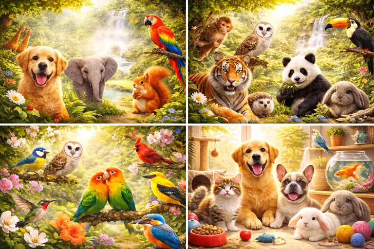Animal Groups на английском