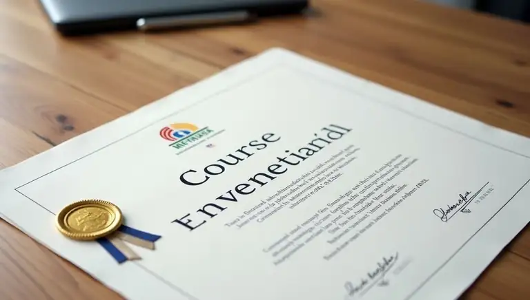 course certificate