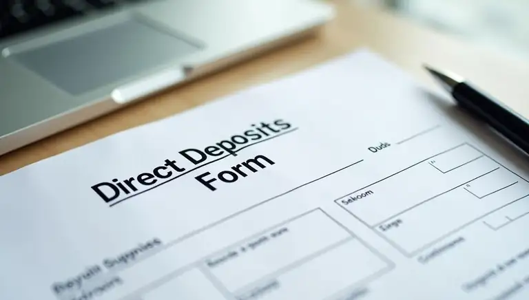 direct deposit form
