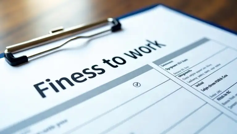 fitness to work certificate