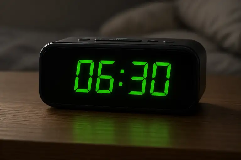 half past six