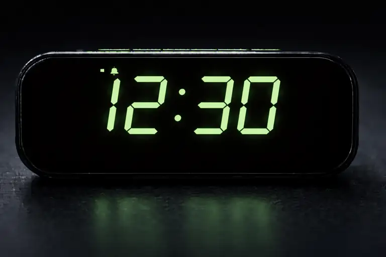 half past twelve