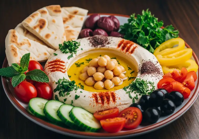 hummus plate