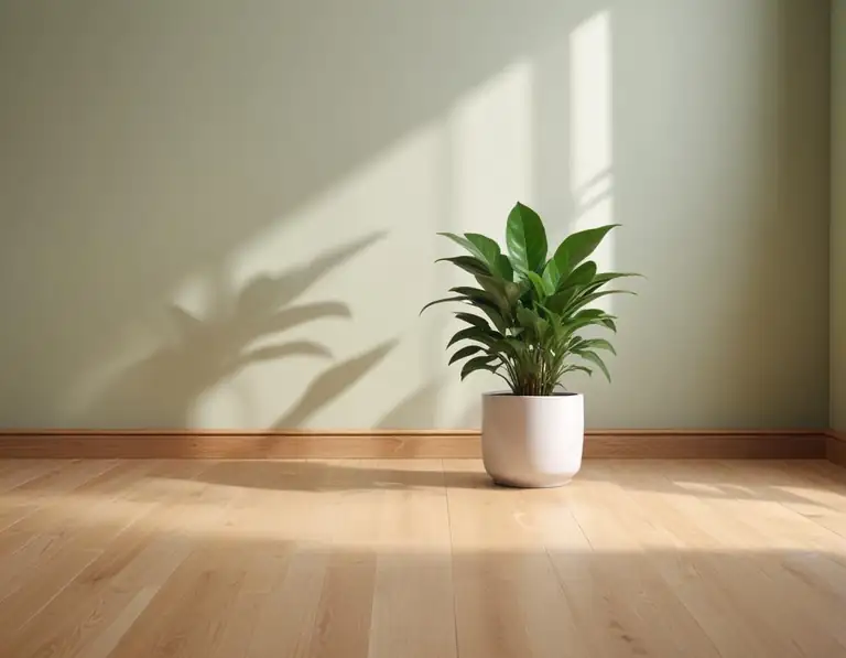 in the corner