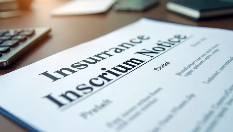 insurance premium notice