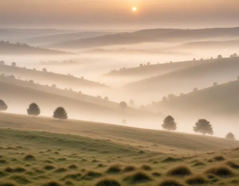 misty
