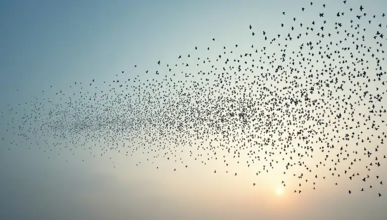 murmuration of starlings