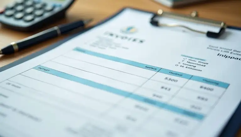 shipping invoice