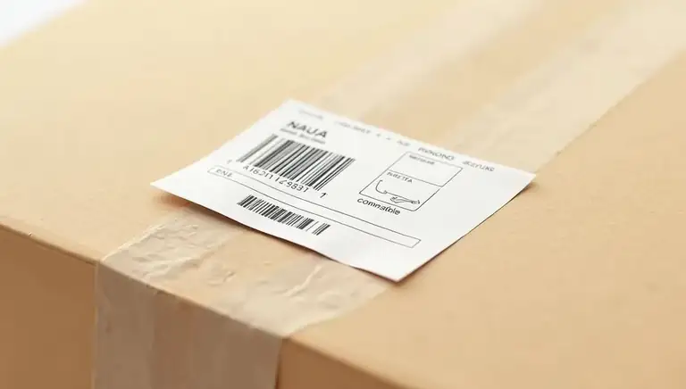 shipping label