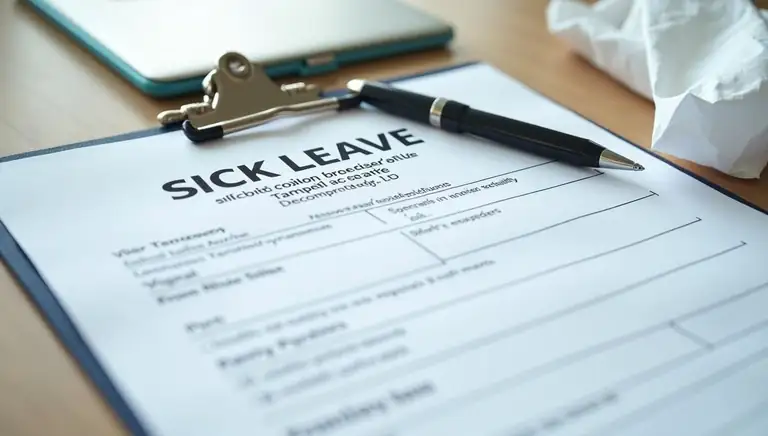 sick leave form