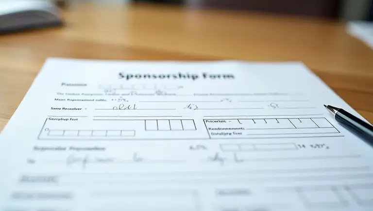 sponsorship form
