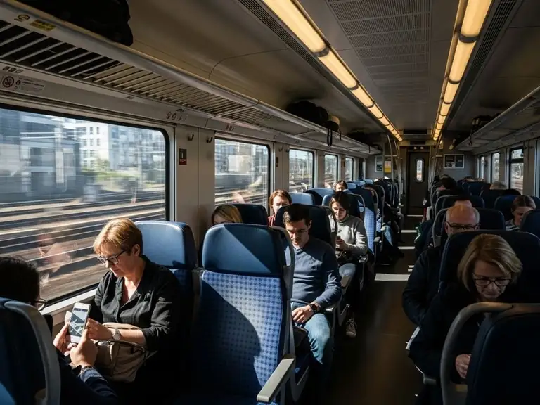 take (a bus/train)