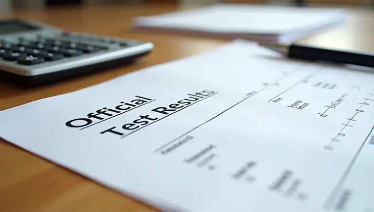 test score report