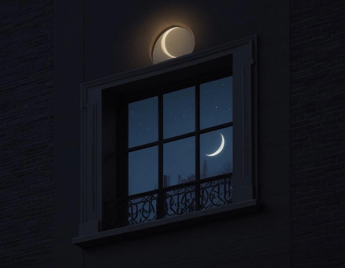 at night