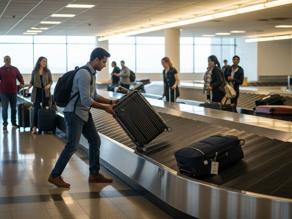 collect luggage