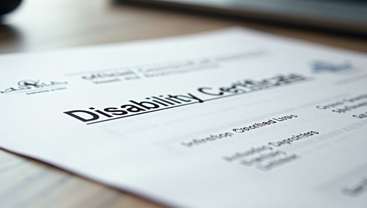 disability certificate