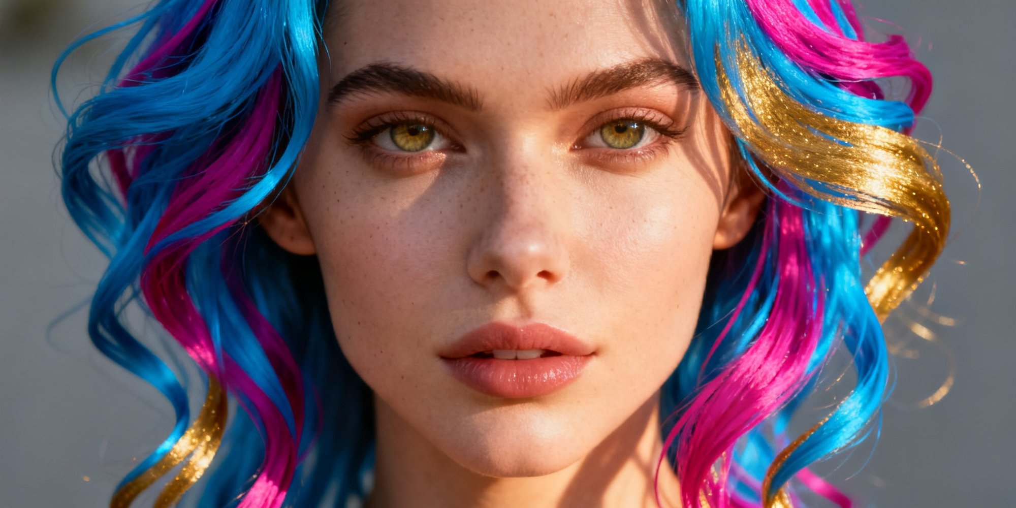 dyed hair