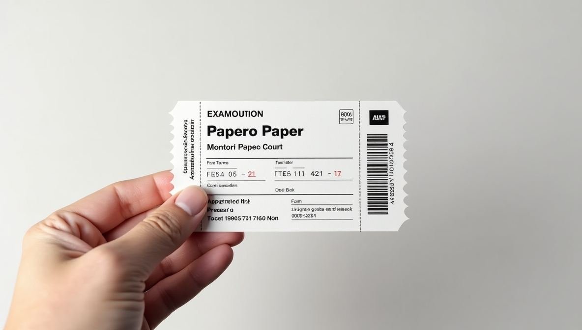exam admission ticket