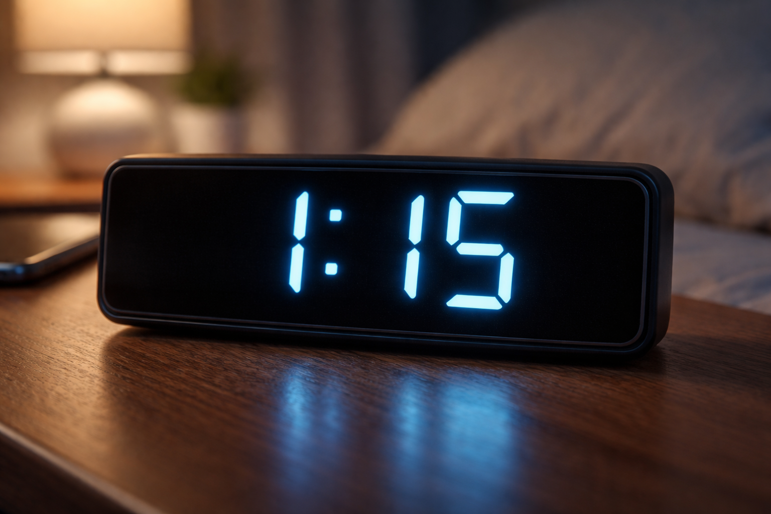 fifteen minutes past one