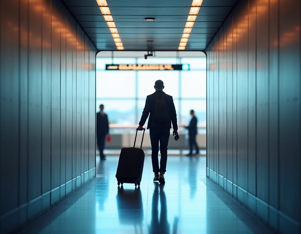 go through security