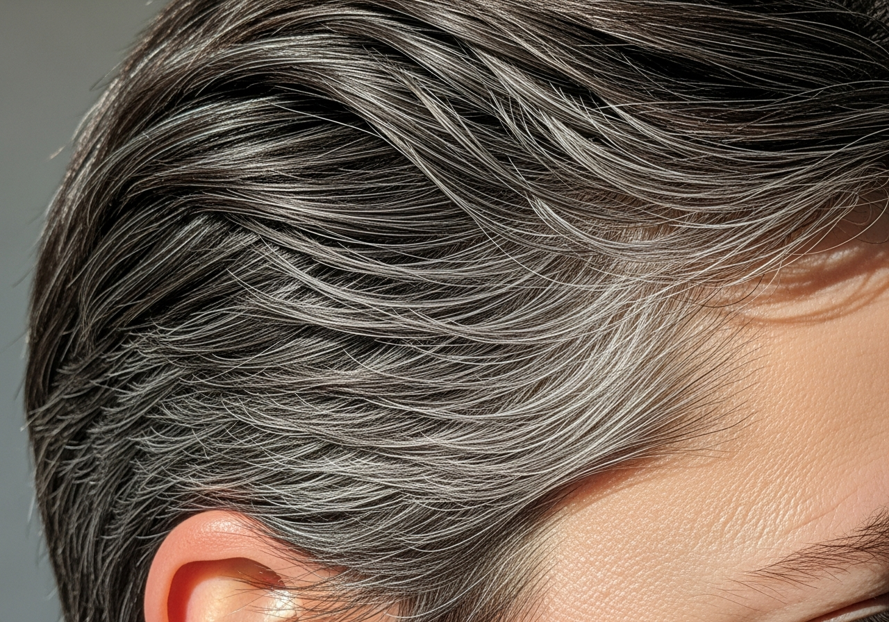 gray hair