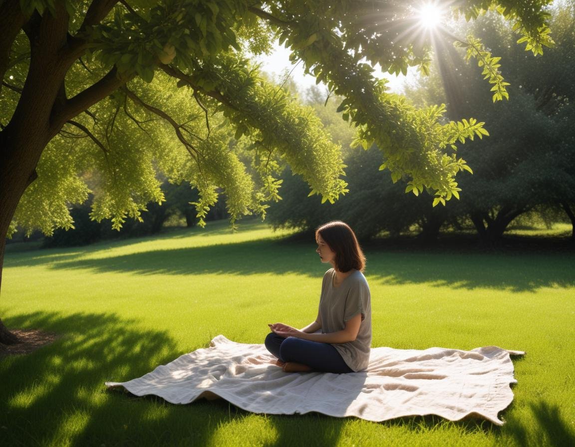 in the shade
