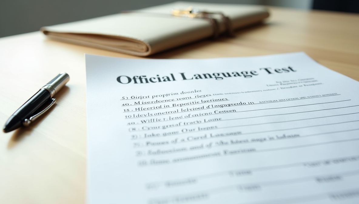 language test certificate