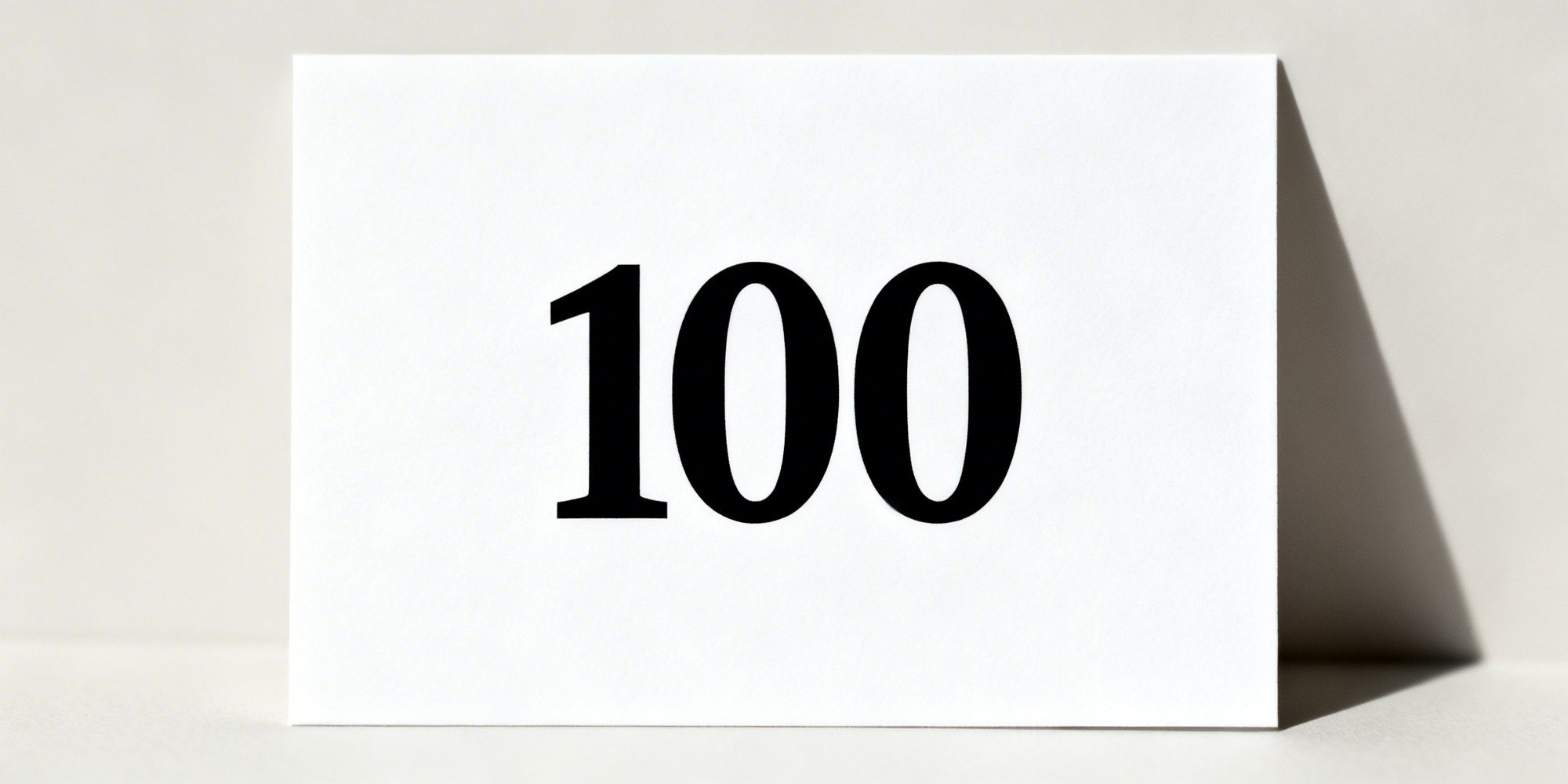 one hundred
