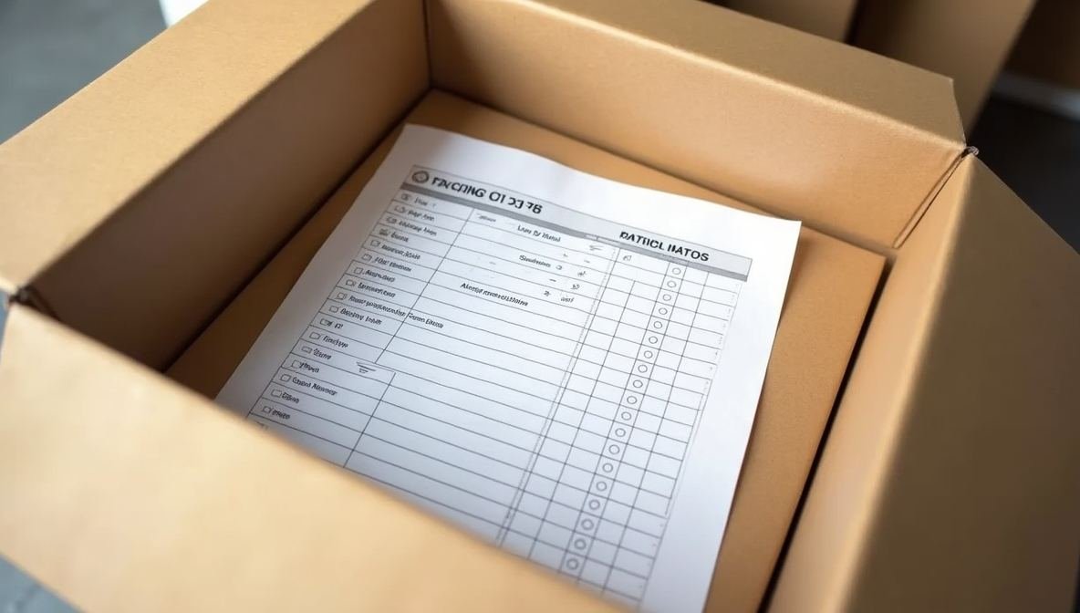 packing list