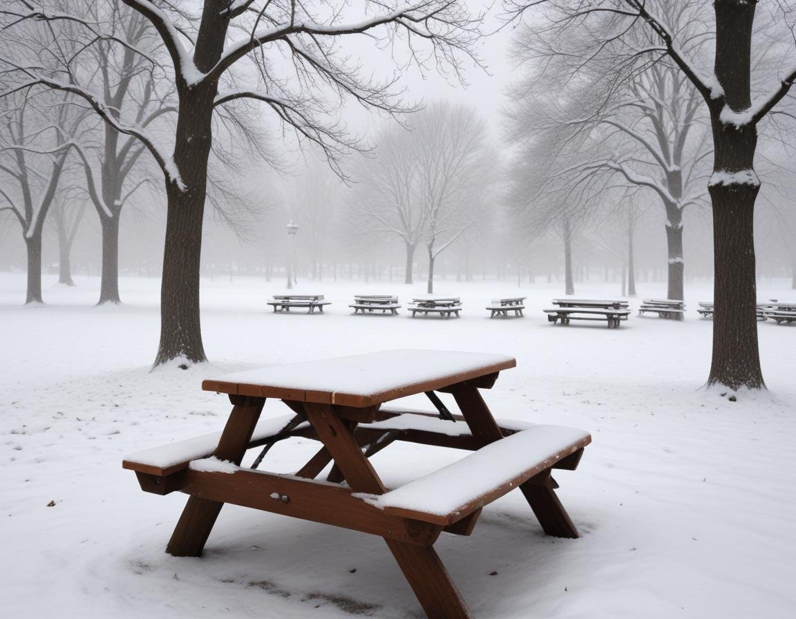 snow heavily
