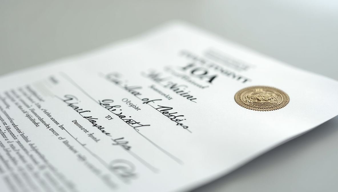 tax certificate