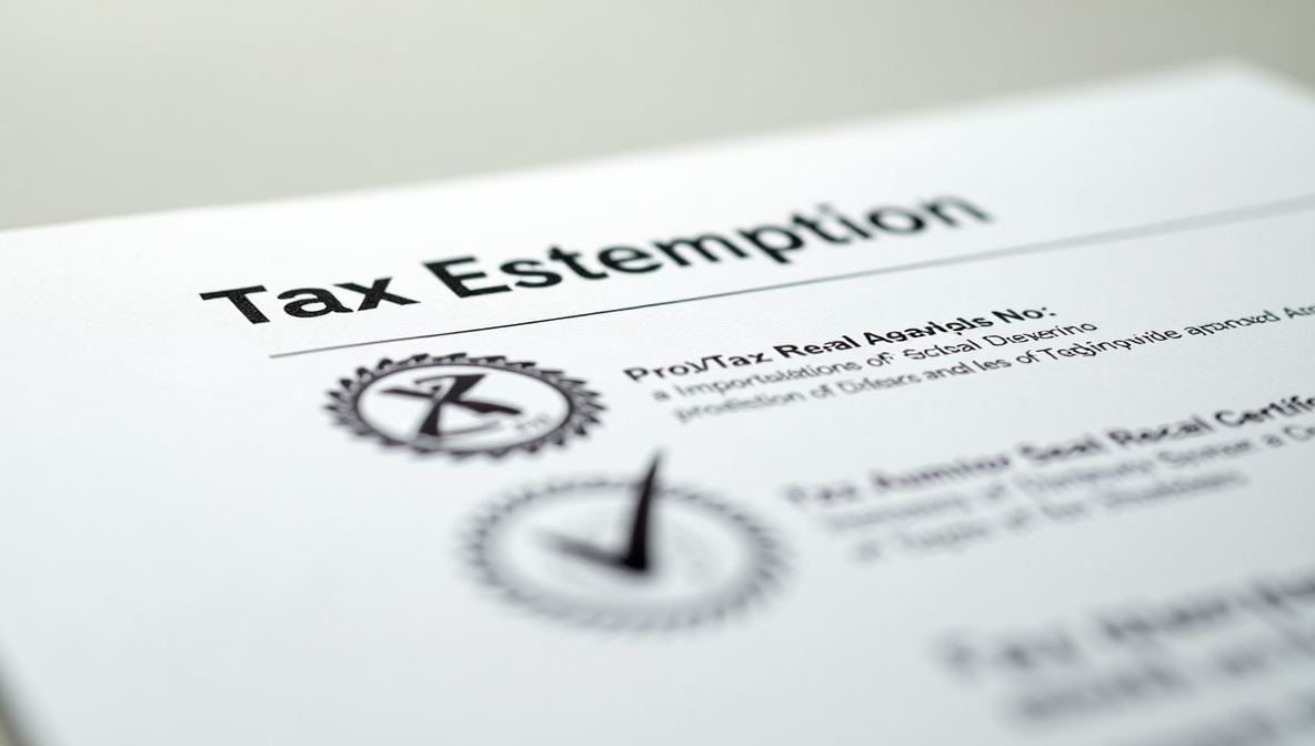 tax exemption certificate