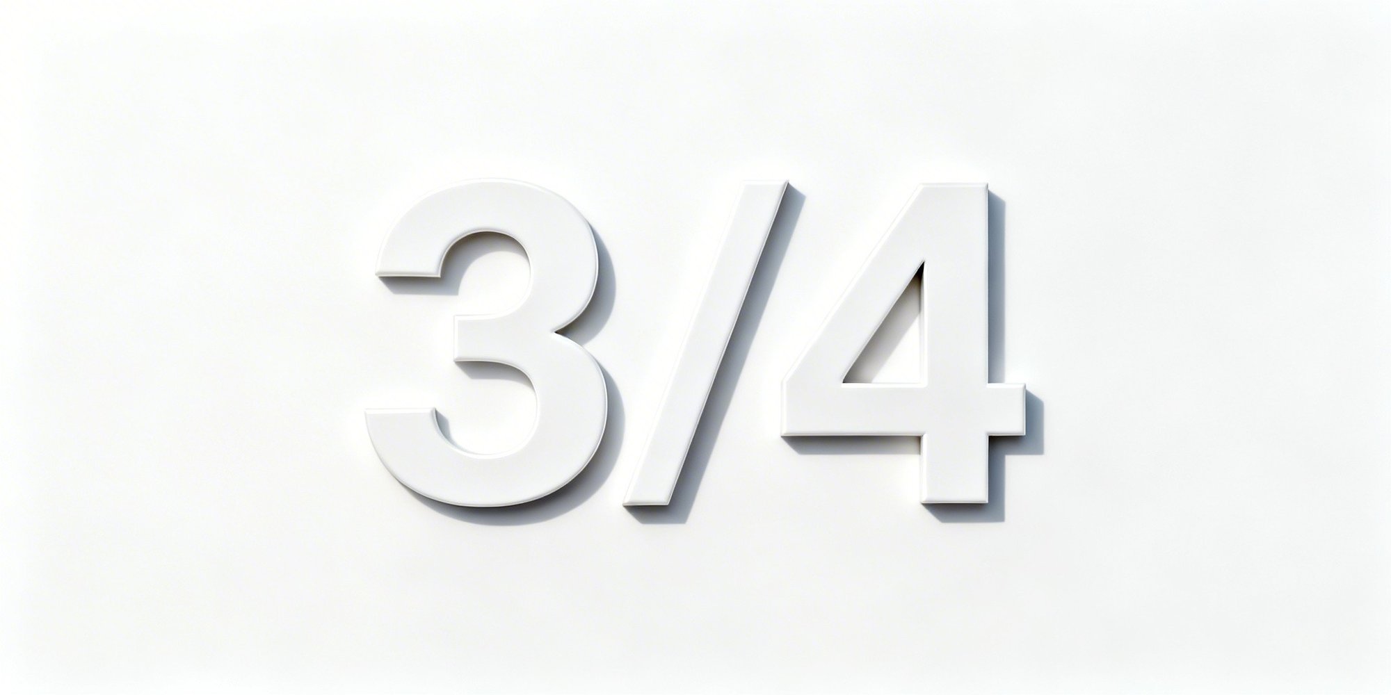 three quarters