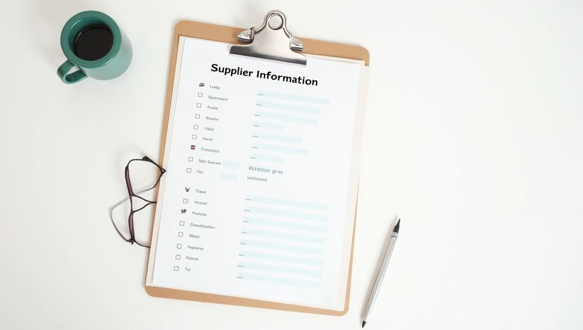 vendor form