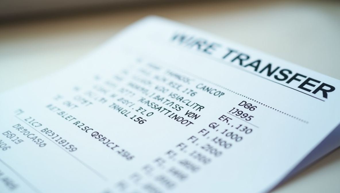 wire transfer receipt