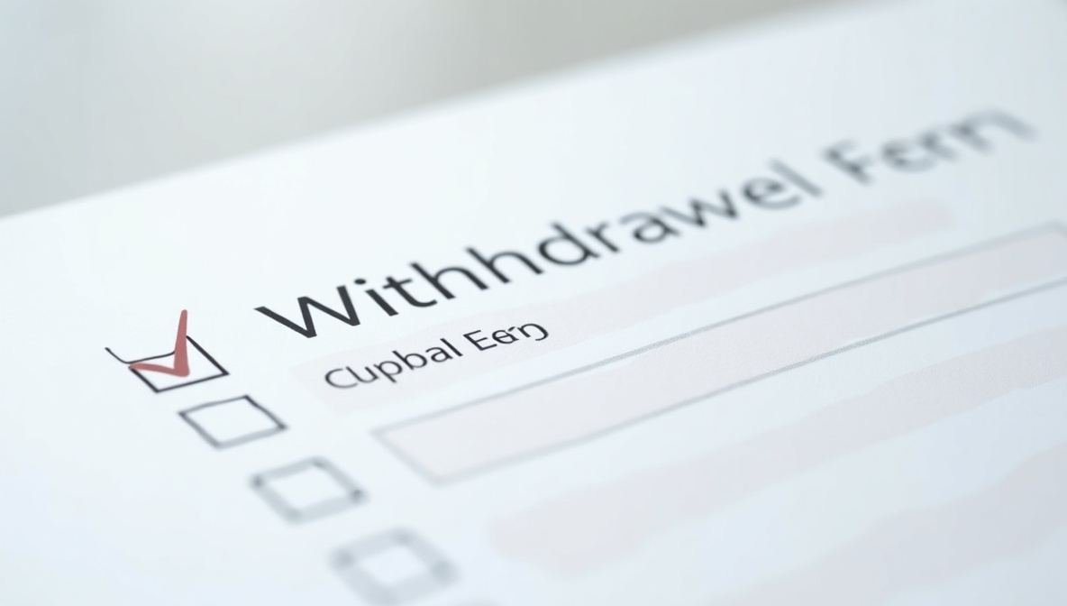 withdrawal form